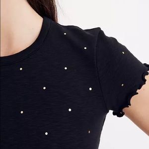 Madewell Metallic Dot Baby tee